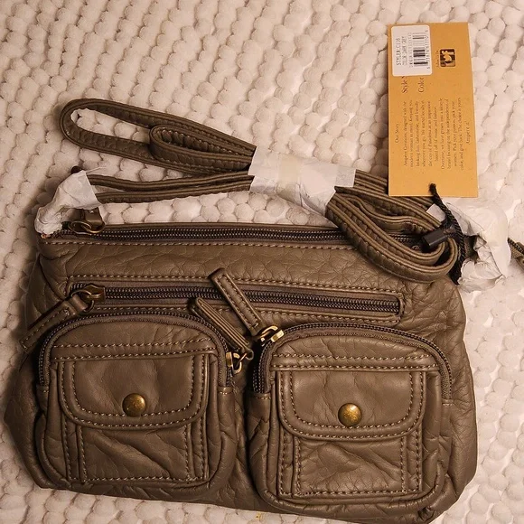 New Ampere Creations Vegan Leather Bethany Crossbody Purse - Picture 2 of 6